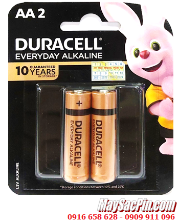 Duracell MN1500 LR6, Pin AA Duracell LR6 MN1500 Everyday Alkaline 1.5v chính hãng /Vỉ 2viên